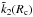 \hbox{$\tilde{k}_2(R_{\rm c})$}